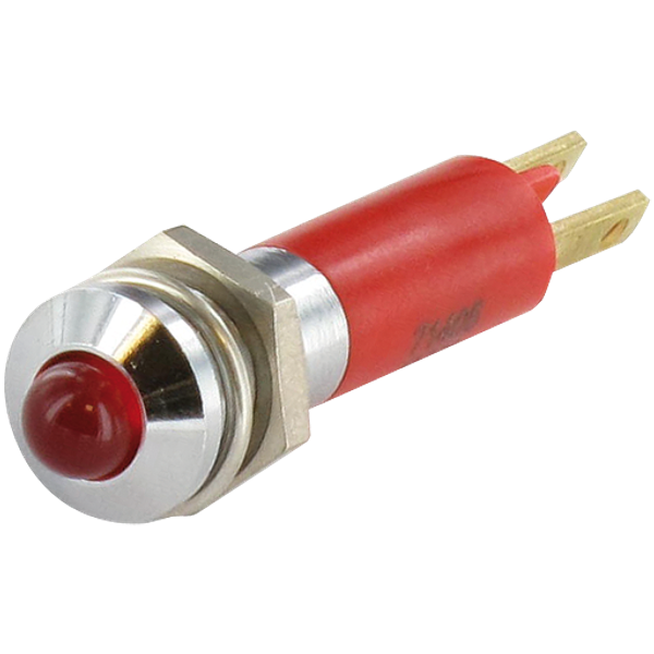 LED-INDICATOR RED LED 3mm - 24V DC - 20 mA - IP40 image 1