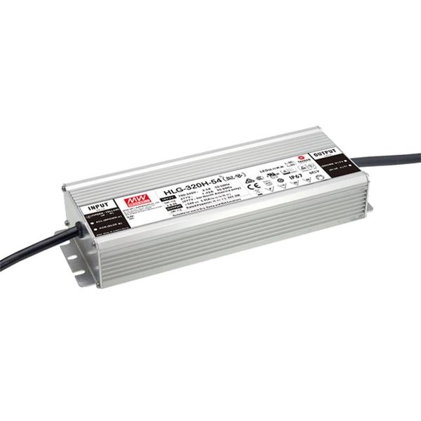 HLG-320H-24 LED driver, IP67 320W, 24V, 13.3A CV+CC, MEAN WELL image 2