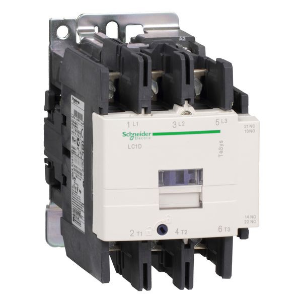 TeSys Deca contactor, 3P(3NO), AC-3/AC-3e, 440V, 80 A, 24V DC standard coil image 1