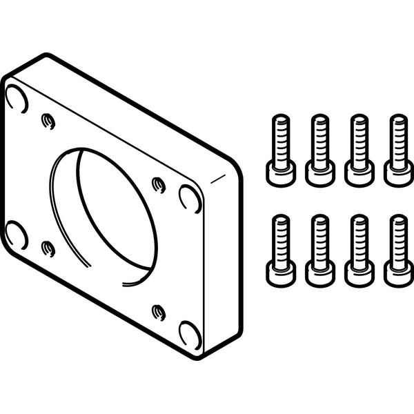 EAMF-A-38B-40P Motor flange image 1