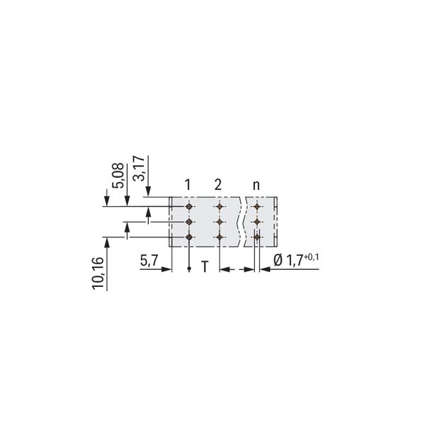 THT male header 1.2 x 1.2 mm solder pin straight light gray image 8