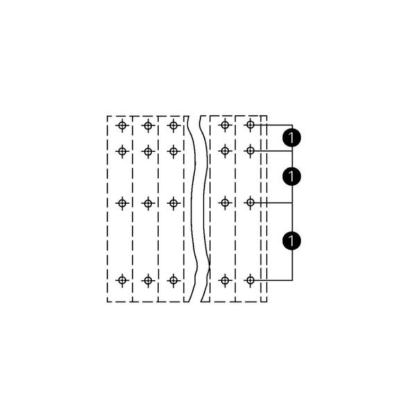 Quadruple-deck PCB terminal block 2.5 mm² Pin spacing 5.08 mm orange image 2