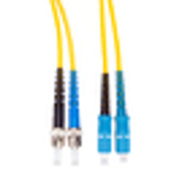 FO Patchcord Duplex ST/SC, 9/125æm OS2, LS0H-3, yellow, 2.0m image 5