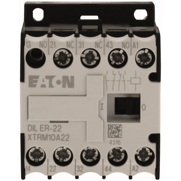Contactor relay, 24 V 50/60 Hz, N/O = Normally open: 2 N/O, N/C = Normally closed: 2 NC, Spring-loaded terminals, AC operation image 4