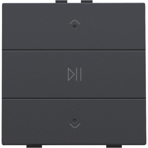 Single audio control with LEDs for Niko Home Control, anthracite coate image 2