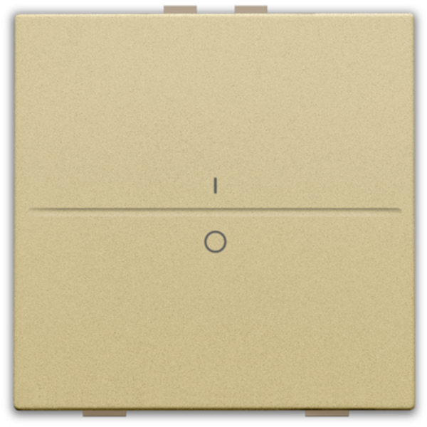 Single key with 'I' and '0' symbols for wireless switch or push button image 1