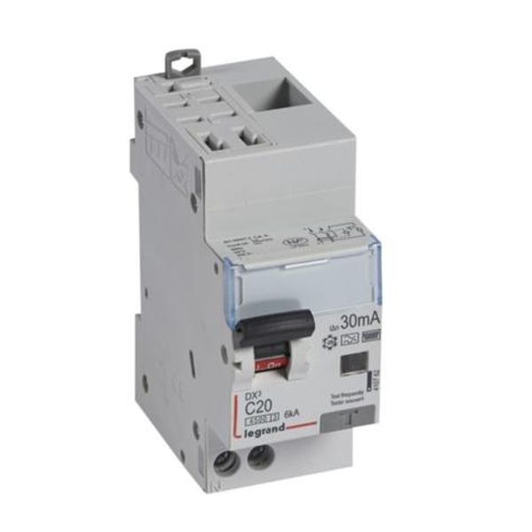 Differential circuit breaker DX³4500 automatic upper inlet and lower outlet U+N screw 230V~ - 20A typeF 30mA - 2 modules image 1