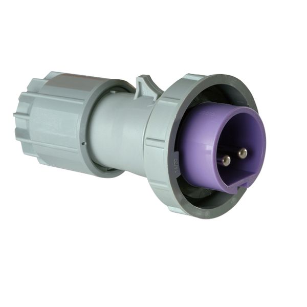 Attachment connector straight 16A 2p 24/42V 10h image 1