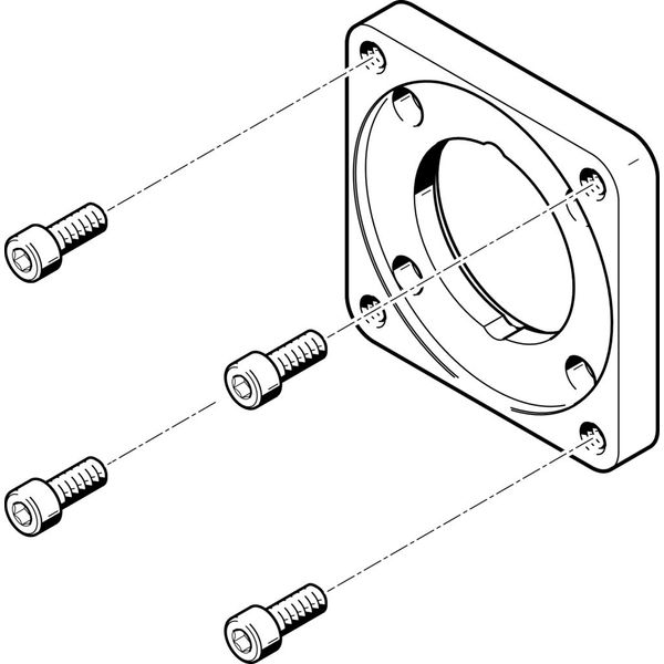 EAMF-A-62A-100A Motor flange image 1