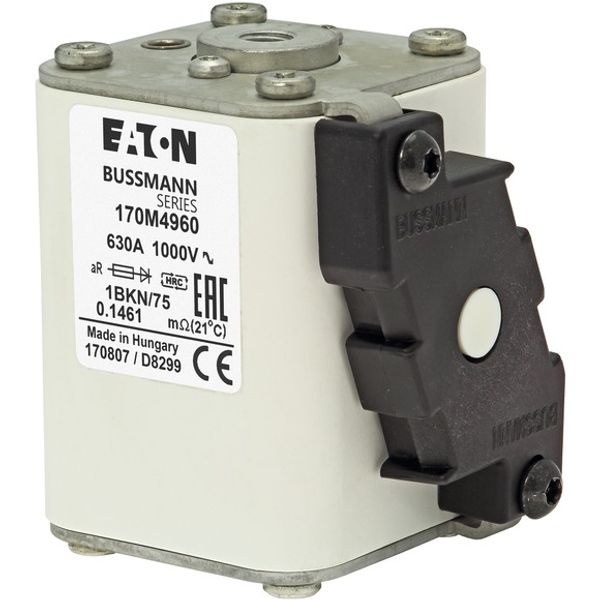 Fuse-link, high speed, 160 A, AC 1000 V, DIN 1, 51 x 69 x 138 mm, aR, DIN, IEC, type K indicator image 1