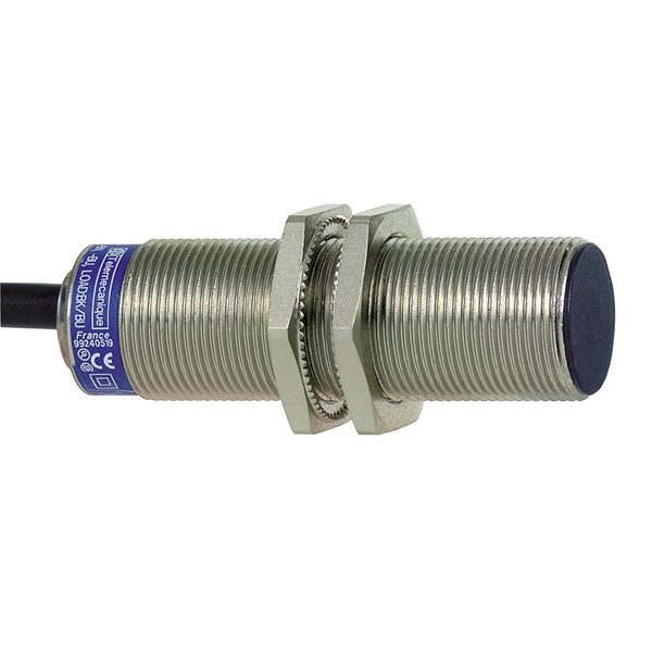 inductive sensor XS1 M18, L60mm, brass, Sn5mm, 12..24VDC, cable 2m image 1