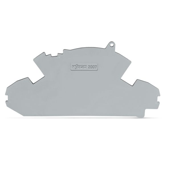 End plate 1.5 mm thick with lock-out seal option gray image 1