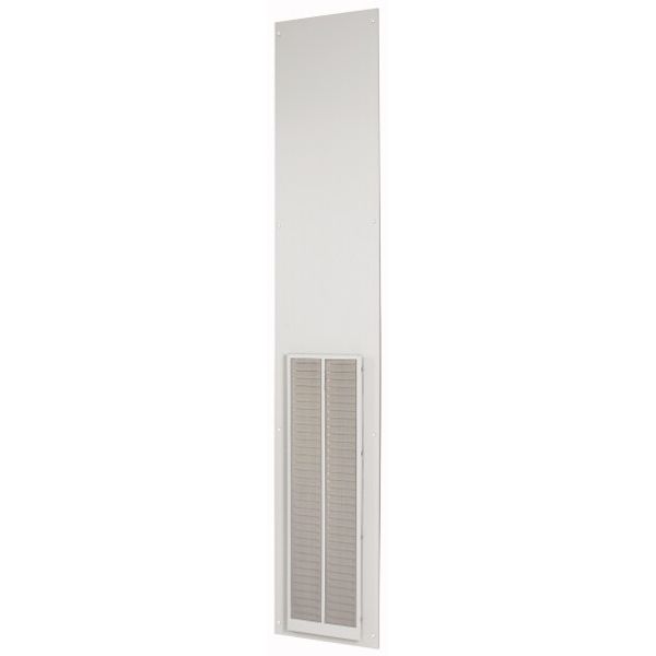 Rearwall, ventilated, HxW=2000x425mm, IP42, grey image 1