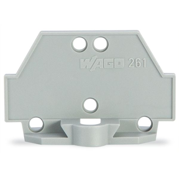 End plate with fixing flange gray image 4