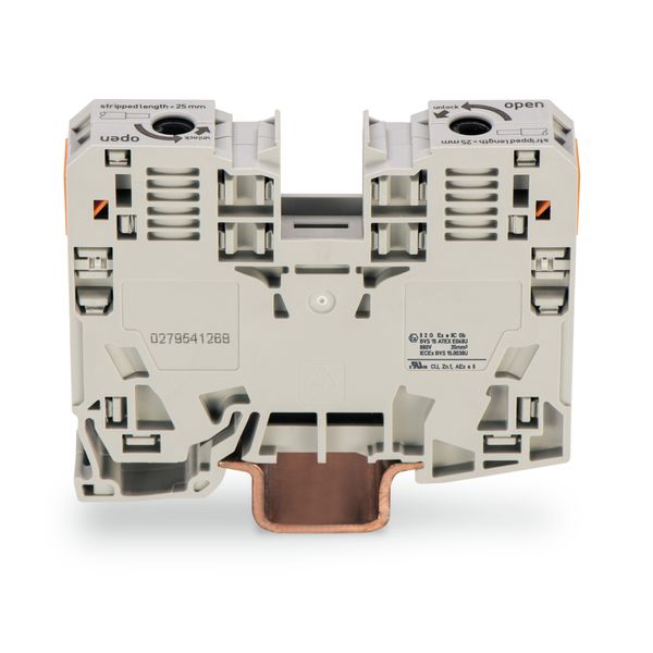 2-conductor through terminal block 35 mm² suitable for Ex e II applica image 1