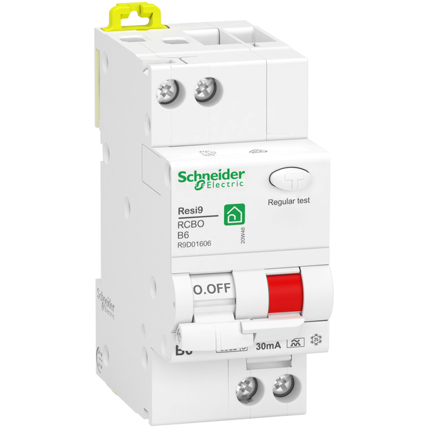 Resi9 - RCBO - 1P + N - 6 A - B Curve - A type - 30 mA - 6000 A image 1