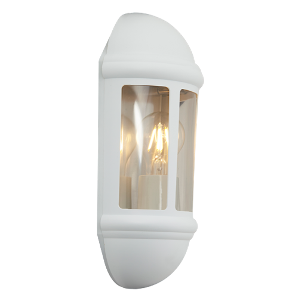 Latina E27 Half Lantern Photocell White image 3