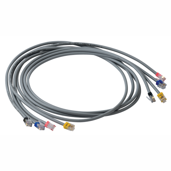 RJ12 connection cable 0.1m x6 image 1
