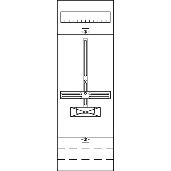 1ZF1 Meter panel, 750 mm x 250 mm (HxW), Number of Rows: 0, Panel Width: 1 image 2