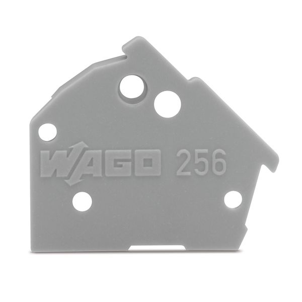 End plate snap-fit type 1 mm thick blue image 1