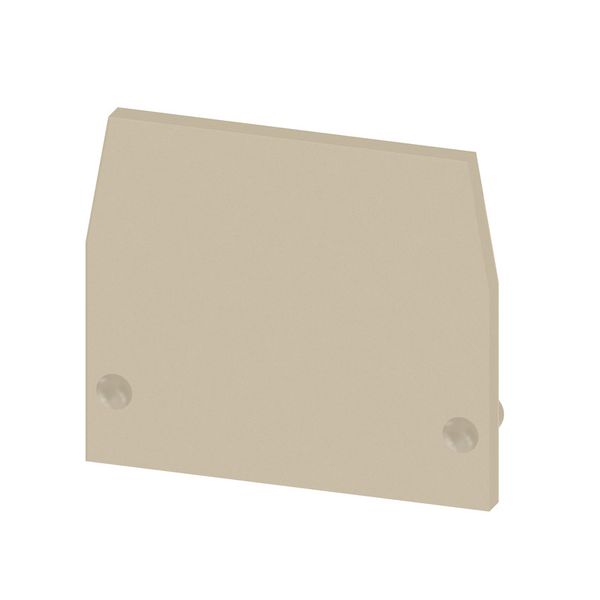 End plate (terminals), 22.5 mm x 1.5 mm, beige image 2