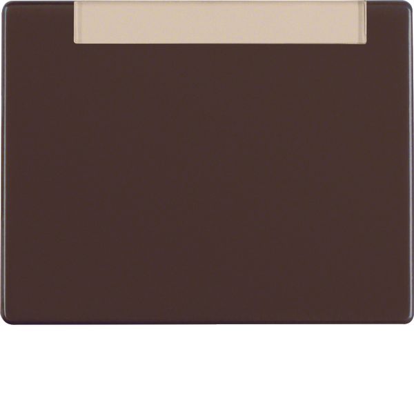 Rocker with labelling field, Arsys, brown glossy image 1
