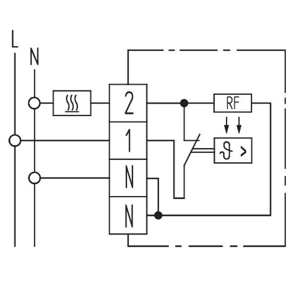 Room controller, 5-30C, AC 230V, 1NC, 16 A image 3