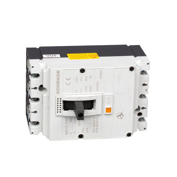 Moulded Case Circuit Breaker Type A, 3-pole, 36kA, 40A BT image 5