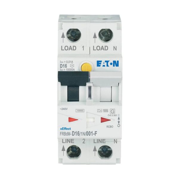 Digital RCD/MCB combination, 16 A, 10 mA, MCB trip characteristic: D, 1p+N, RCD trip characteristic: F image 5