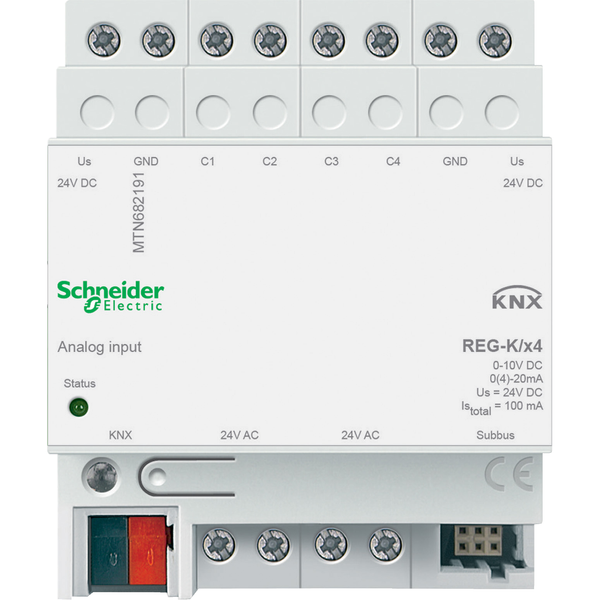 Analogue input REG-K 4-gang, light grey image 4