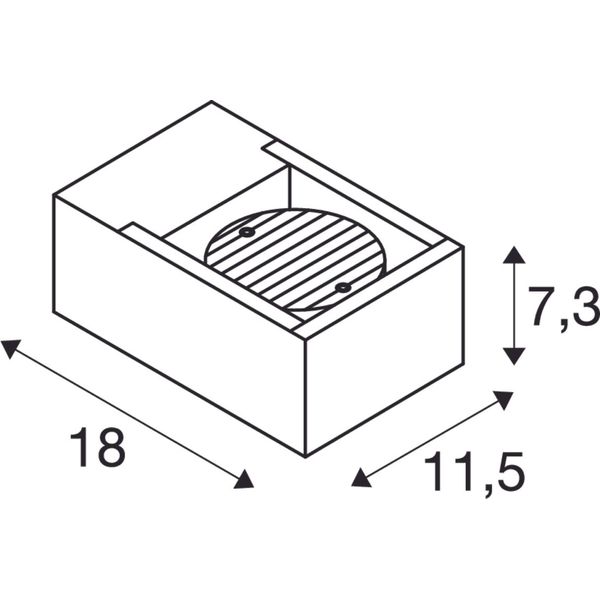 ESKINA WL FRAME 15W 3000/4000K 230V LED IP65 anthracite image 2