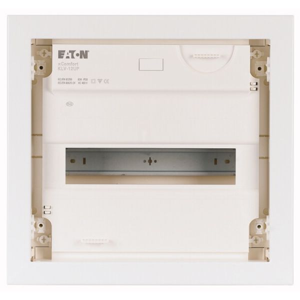Compact distribution board-flush mounting, 1-rows, super-slim sheet steel door image 2