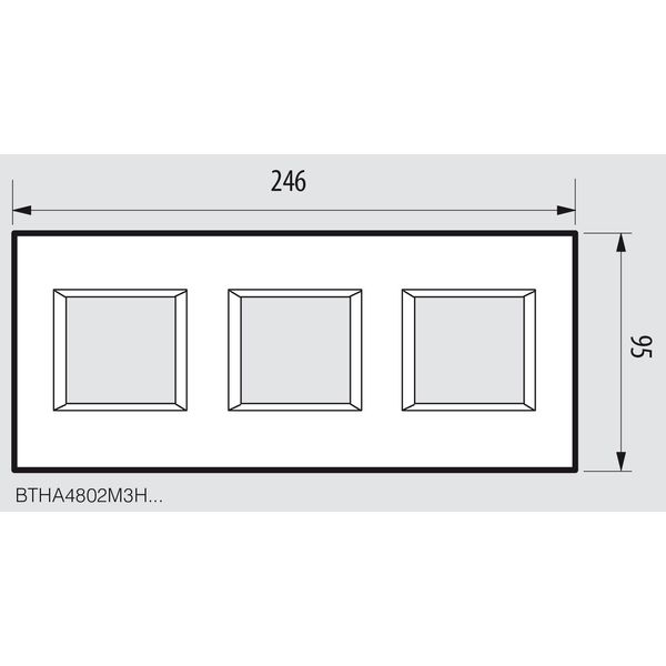 axolute - pl 2x3P 71mm orizz vetro bianco image 2
