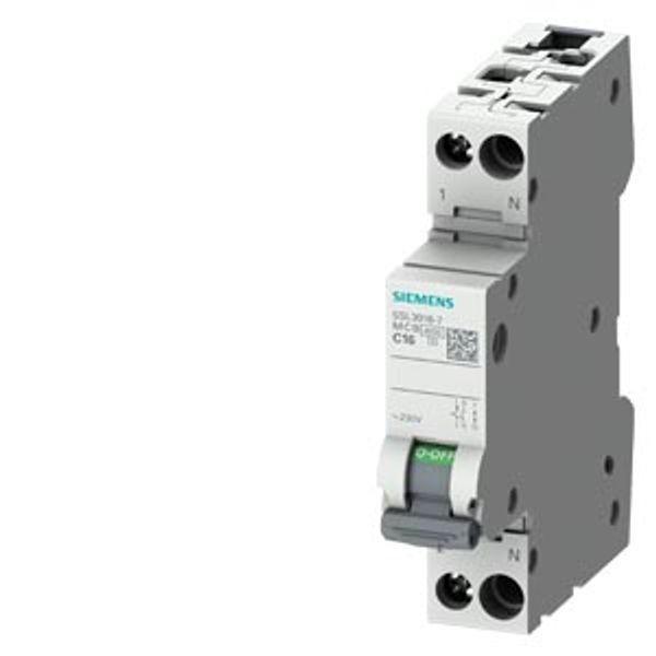 CIRCUIT BREAKER 230V 4.5KA, 1+N-POLE/1MW C40 image 1