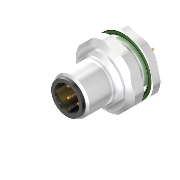 Circular plug connector, installation (PCB connection system), M12, Nu image 1