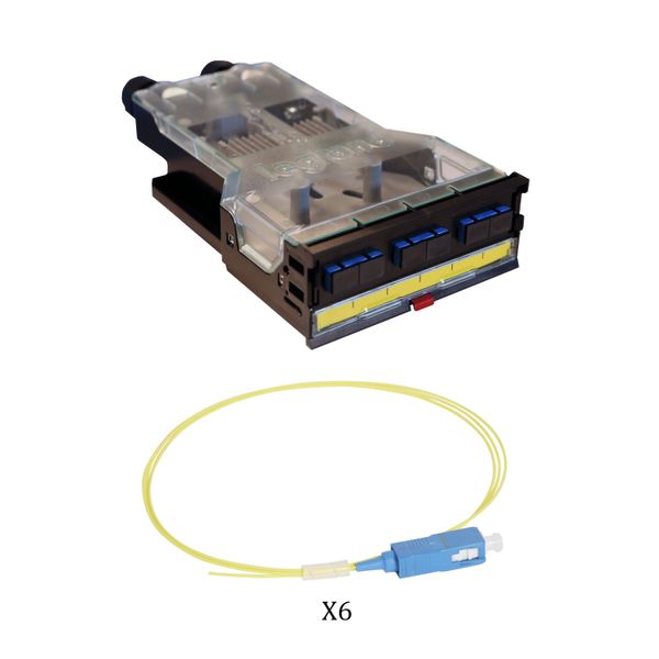 Cassette panel HD modular equipped SC duplex for 6 fibers singlemode image 1