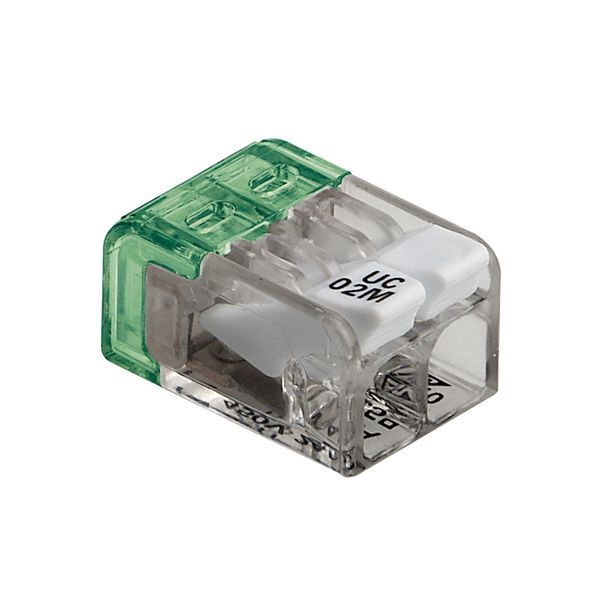 Spring.Clamp terminal block 2.poli 2.5mm2 for junction boxes image 1