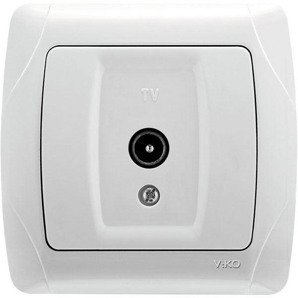 Carmen White TV Socket Transitive (8-12-dB) image 1