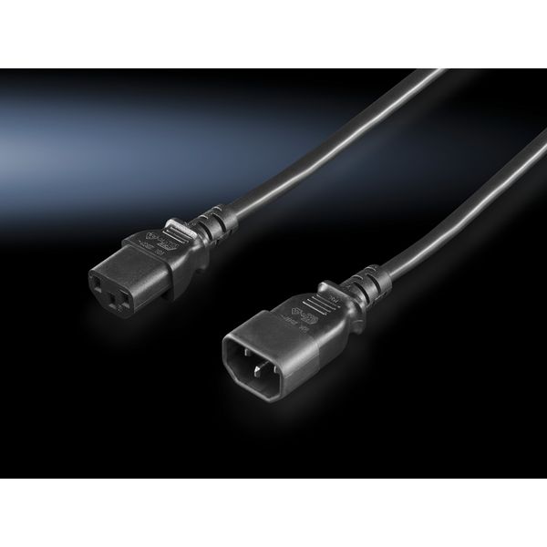 DK Connection cable, L: 0,5 m, 10 A, C13/C14, For PSM image 5