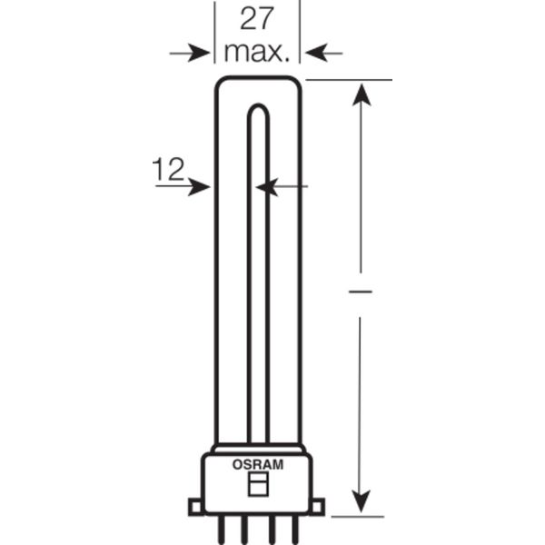 DULUX S/E 11W/827 2G7 FS1          OSRAM image 6