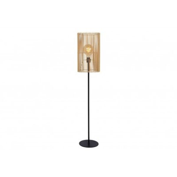 Lucide JANTINE - Floor lamp - Ø 26 cm - 1xE27 - Light wood image 1