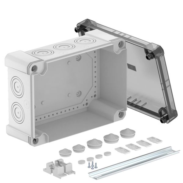 X25 R LGR-TR Junction box with tans. lid, rail 2069 286x202x125 image 1