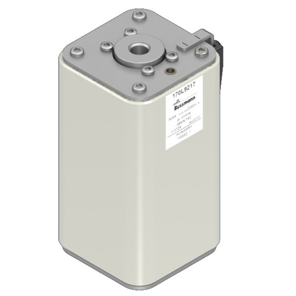 Fuse-link, high speed, 630 A, AC 2000 V, Size 3, 74 x 90 x 143 mm, aR, IEC, single indicator image 5