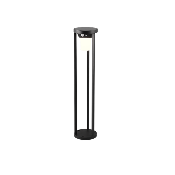 Carmo solar pole 60 cm anthracite motion sensor + dusk sensor image 1