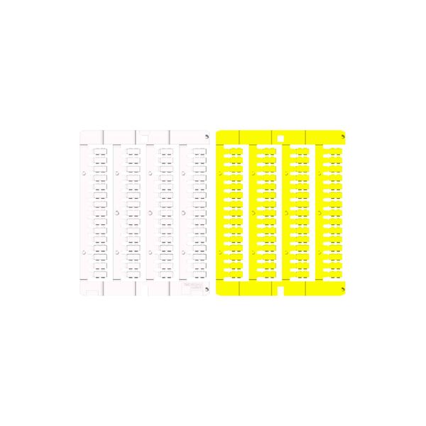 Polycarbonate wire-labelling tag, 4x10mm, yellow color, for SmartPrint-Plus image 1