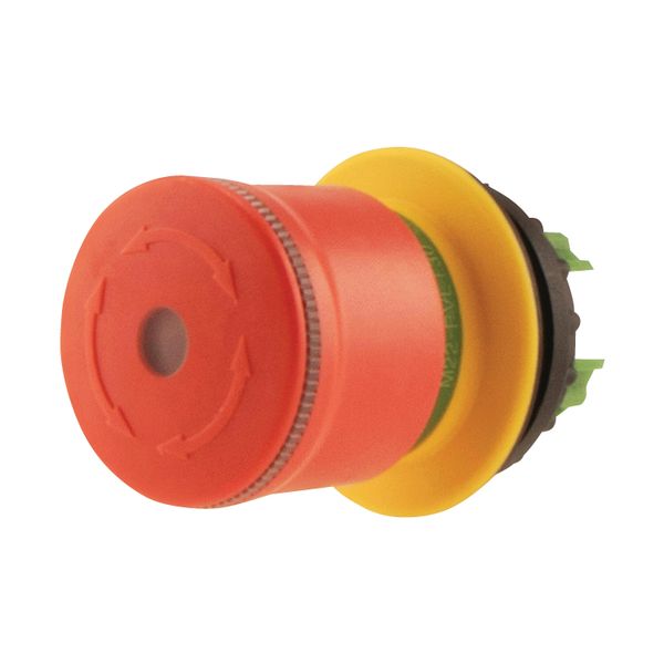 Emergency stop/emergency switching off pushbutton, RMQ-Titan, Mushroom-shaped, 30 mm, Illuminated with LED element, Turn-to-release function, Red, yel image 7