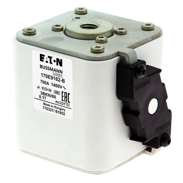 Fuse-link, high speed, 700 A, AC 1400 V, size 3, aR, IEC, with indicator image 3