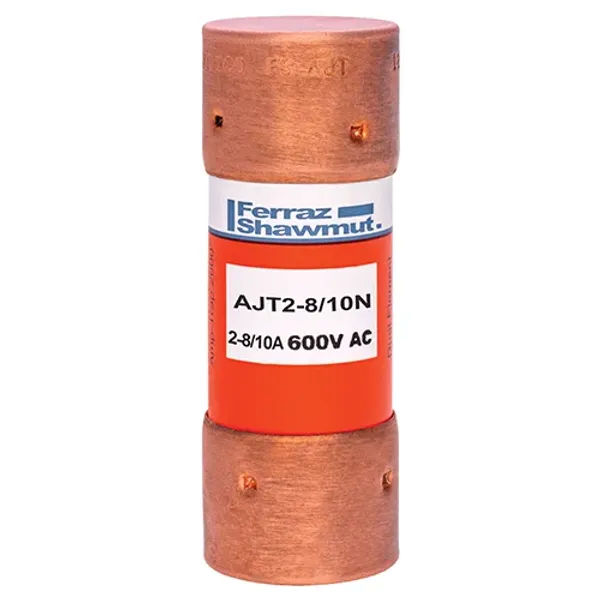 Fuse AJT - Class J - Time-delay 600VAC 500VDC 2.8A Ferrule image 1