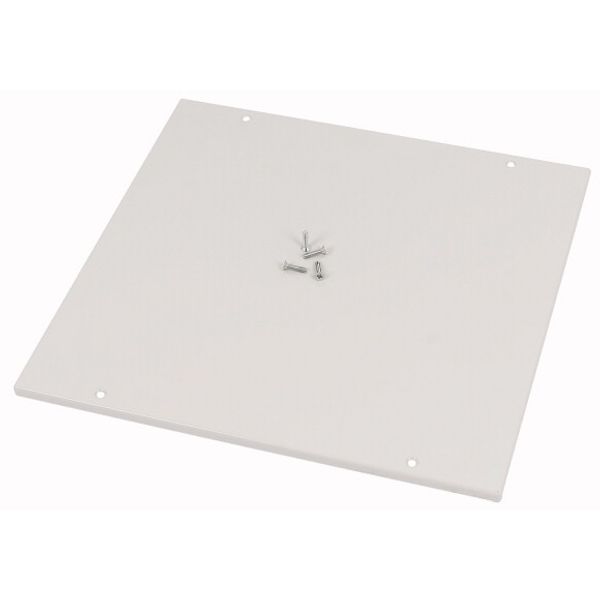 Top plate, closed, IP55, for WxD=1100x600mm, grey image 1