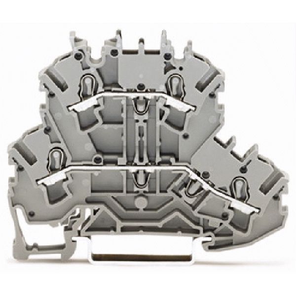 Double-deck terminal block Through/through terminal block L/L gray image 2